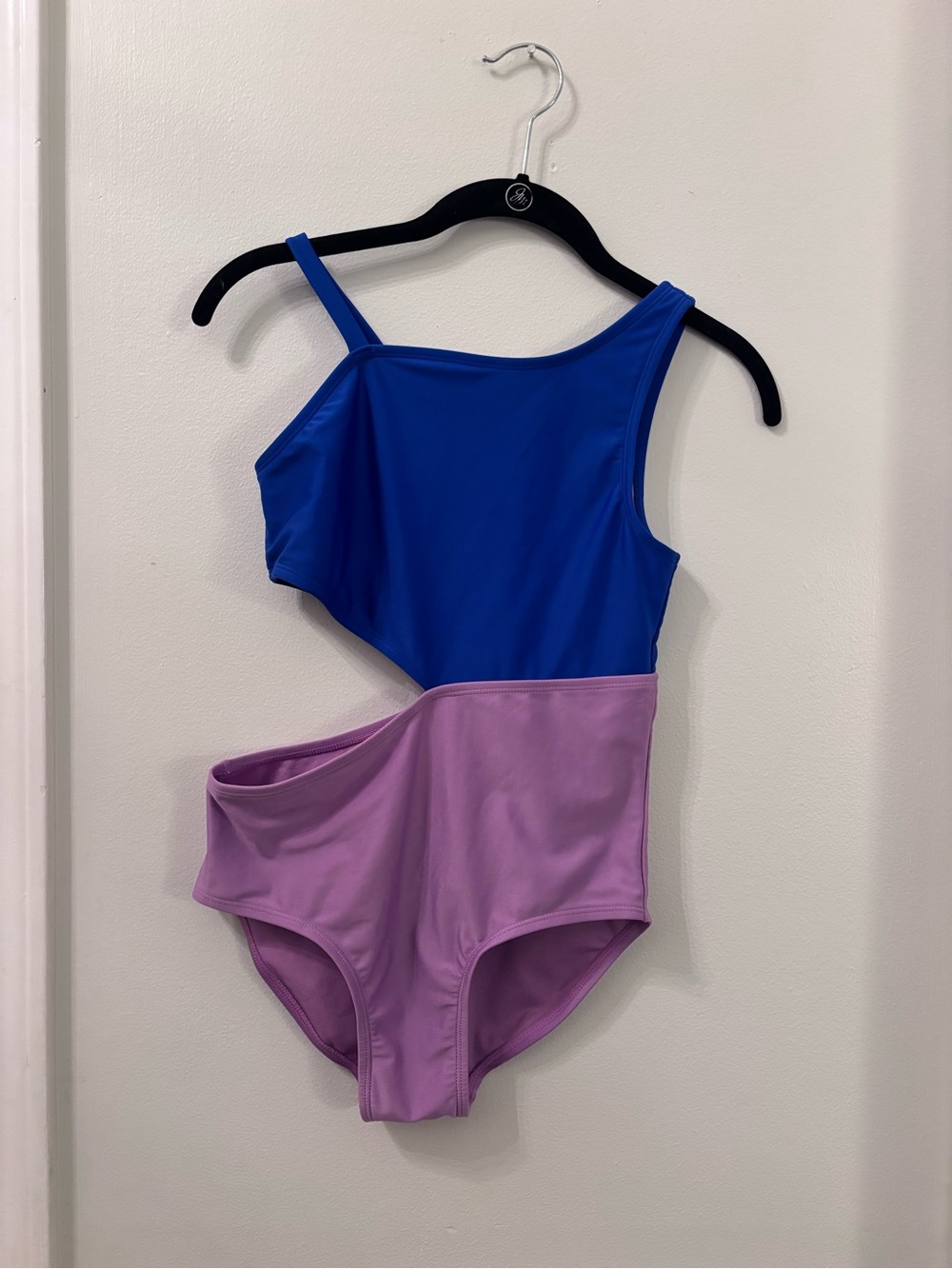 Colorblock One-Shoulder Swimsuit in Royal Blue and Lilac - Cat & Jack - XL